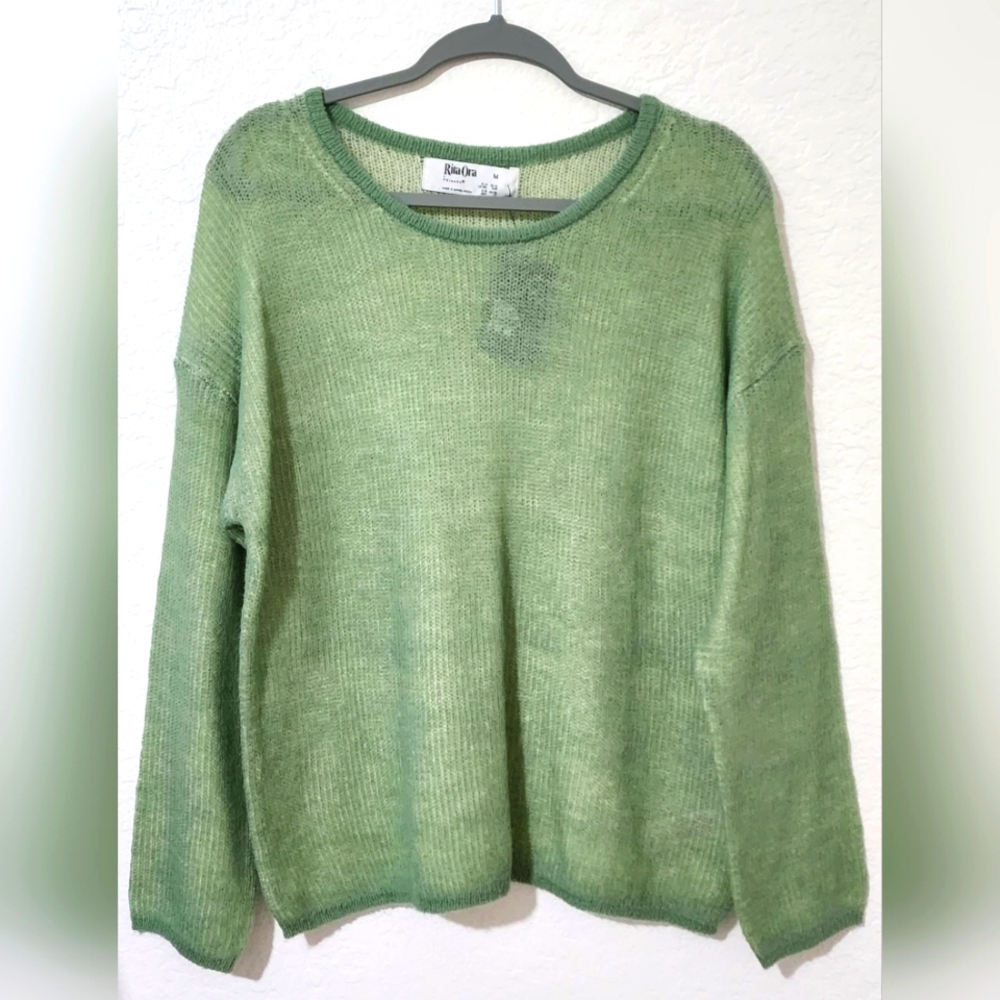 Rita Ora for Primark, Women's Green Knit Style Sweater.   Size M US 8-10